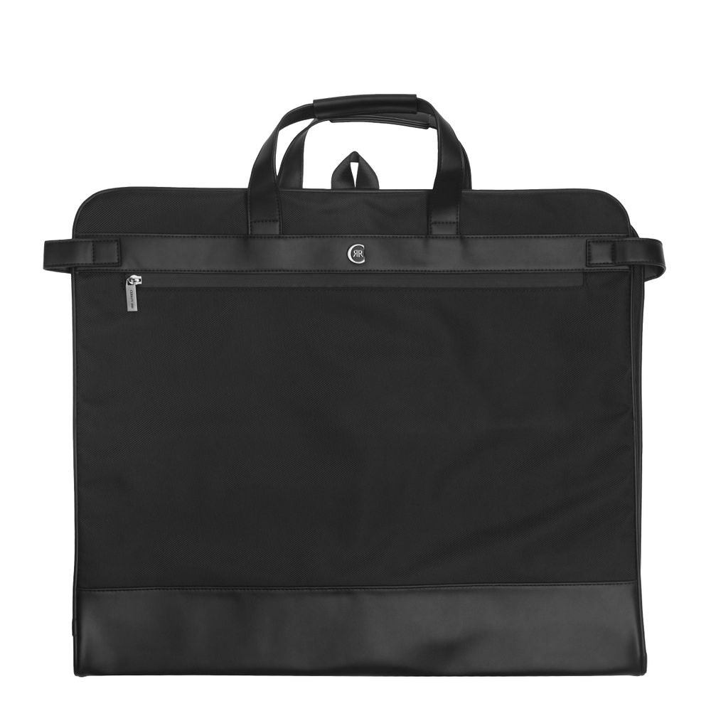 Cerruti-Kleidersack schwarz zusammengefaltet