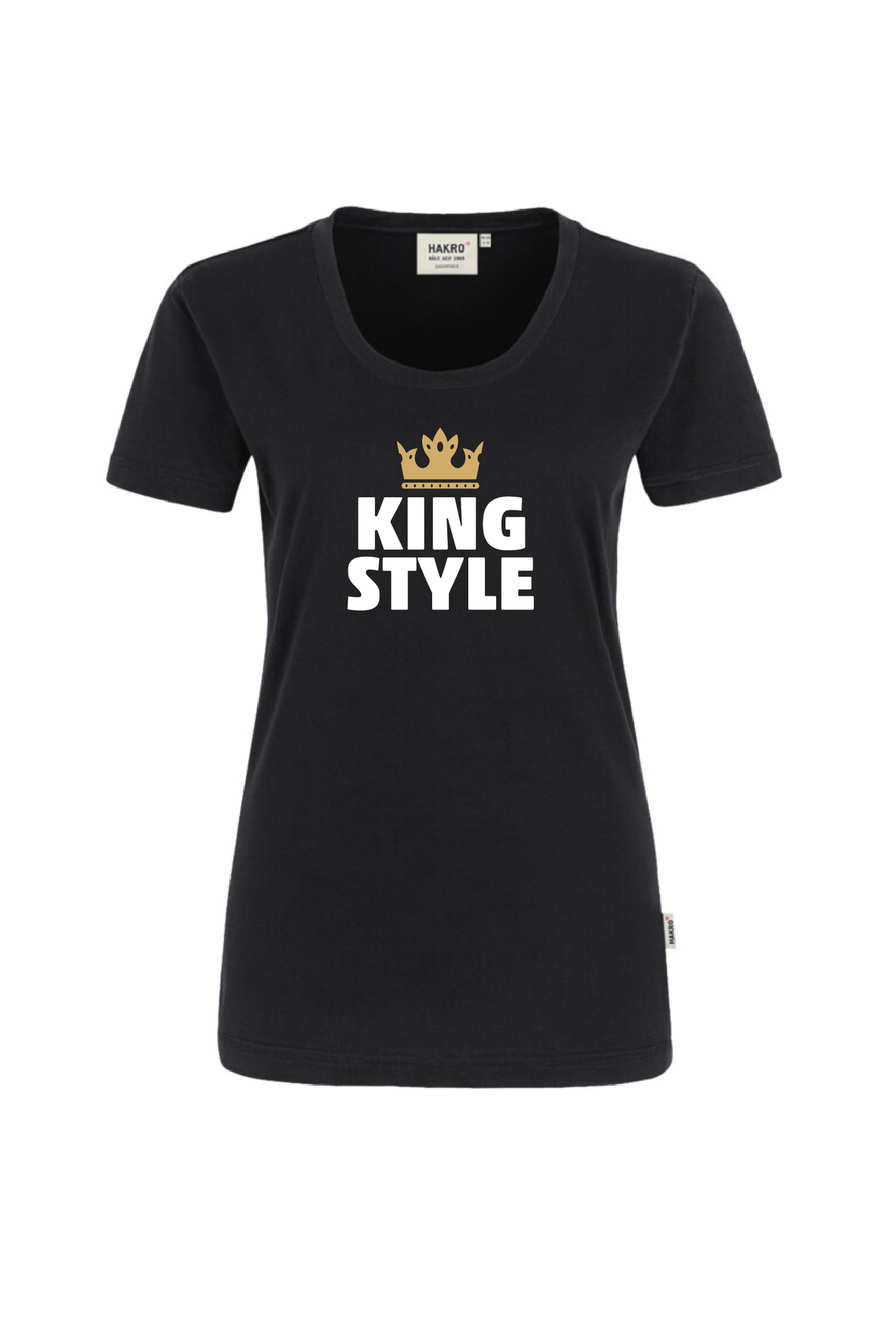 Schwarzes Shirt mit Aufdruck "King Style"
