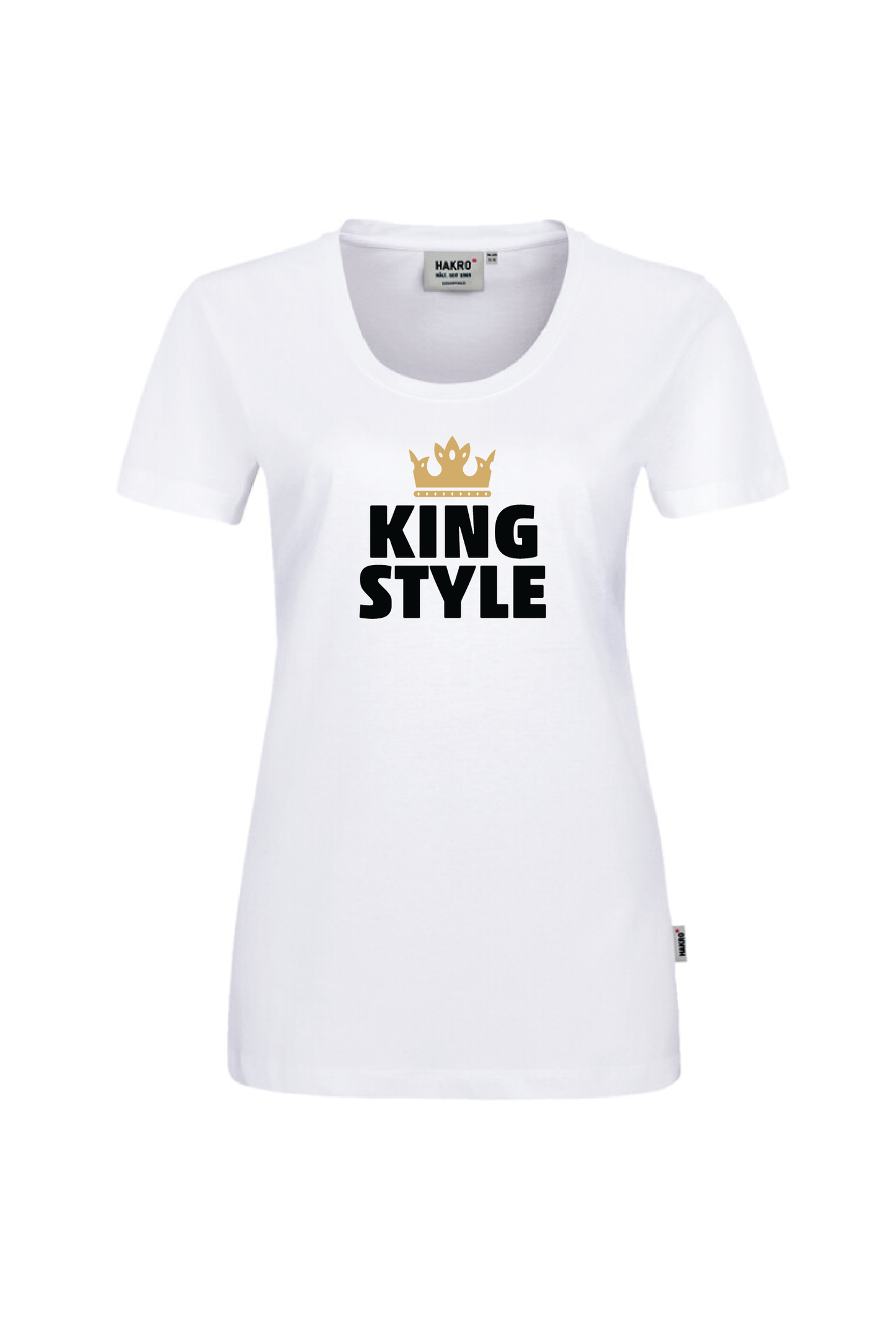 Weißes Shirt mit dem Aufdruck "King Style"