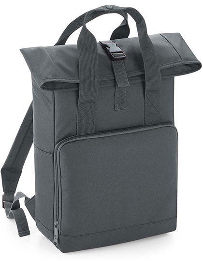 grauer Rolltop-Rucksack