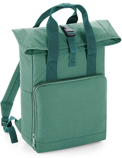 mintgrüner Rolltop-Rucksack