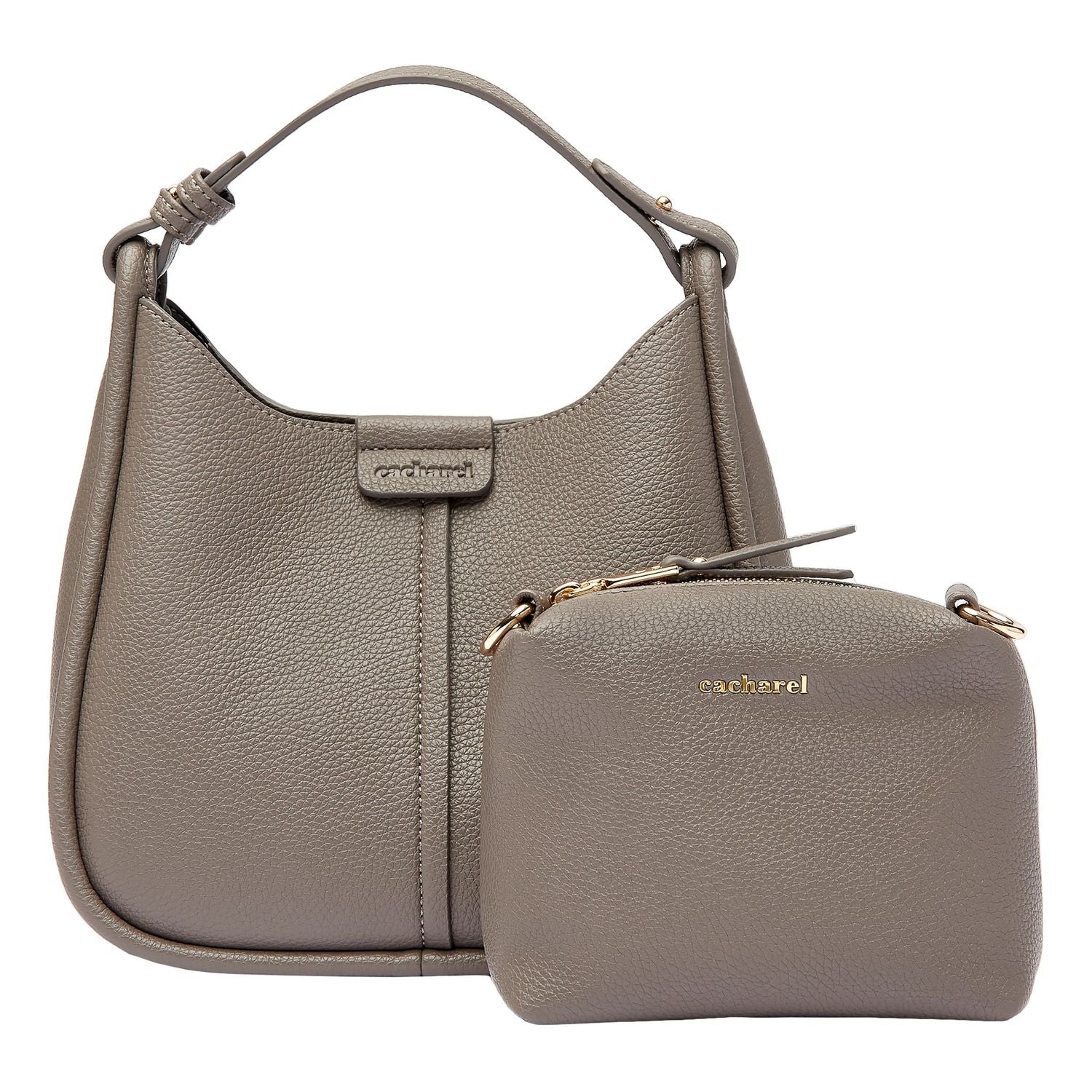 Cacharel Tasche grau mit Kosmetiktasche