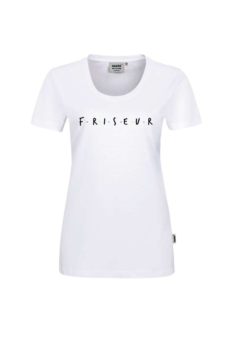Werißes T-Shirt mit Aufdruck "F.R.I.S.E.U.R"