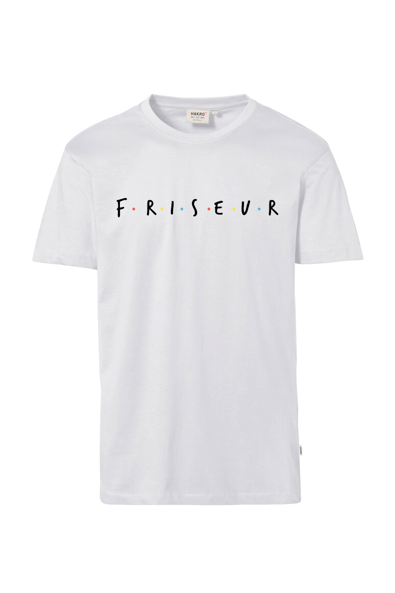 Weißes T-Shirt mit Aufdruck "F.R..I.S.E.U.R"