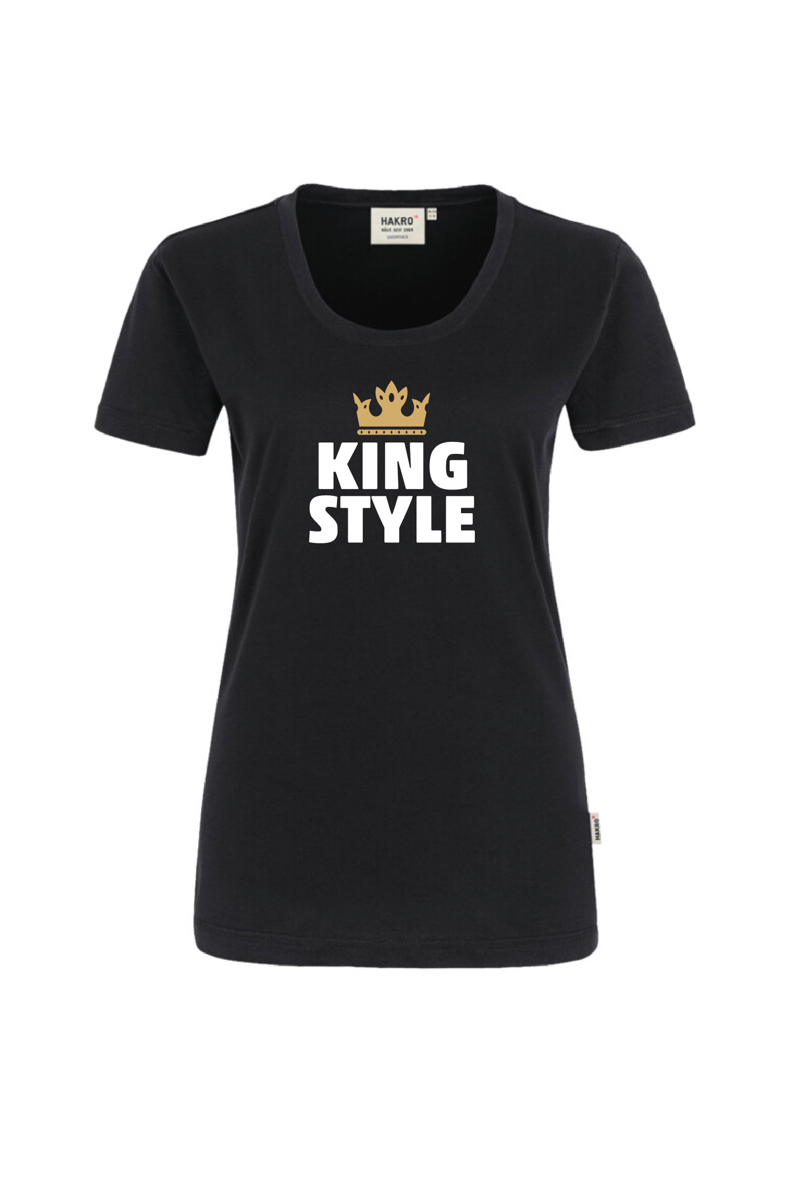 Schwarzes Shirt mit Aufdruck "King Style"