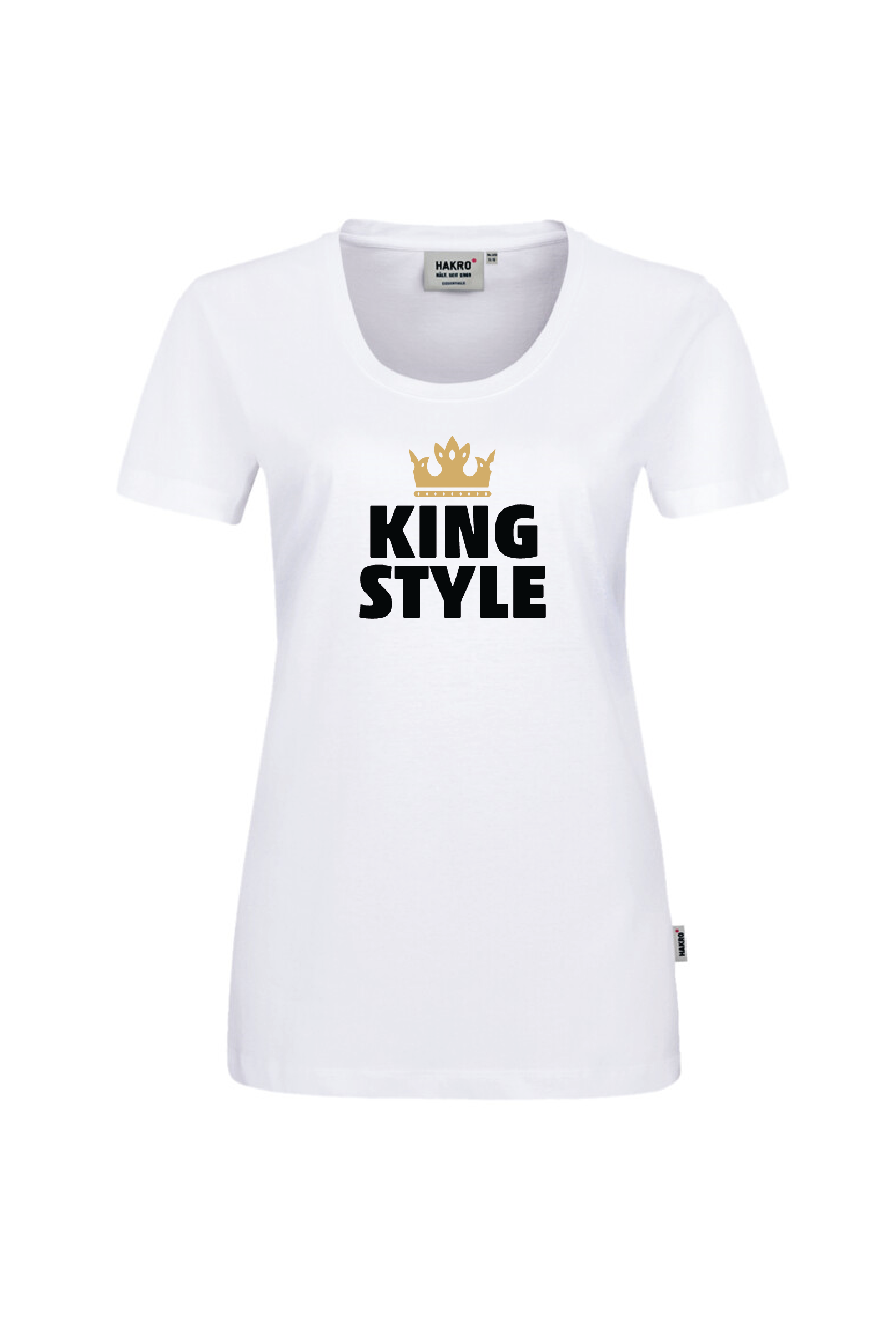 Weißes Shirt mit dem Aufdruck "King Style"