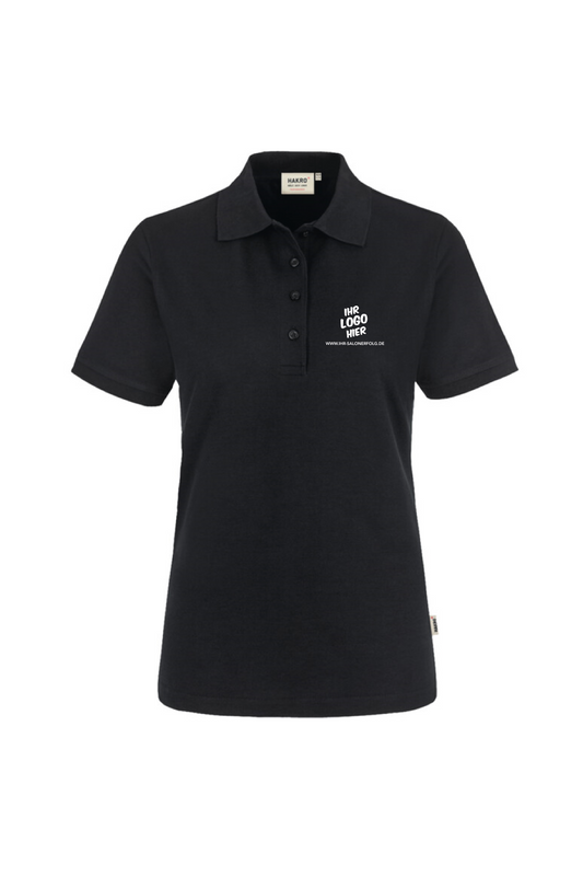 Team Poloshirt Damen schwarz